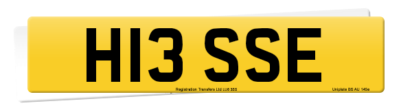 Registration number H13 SSE